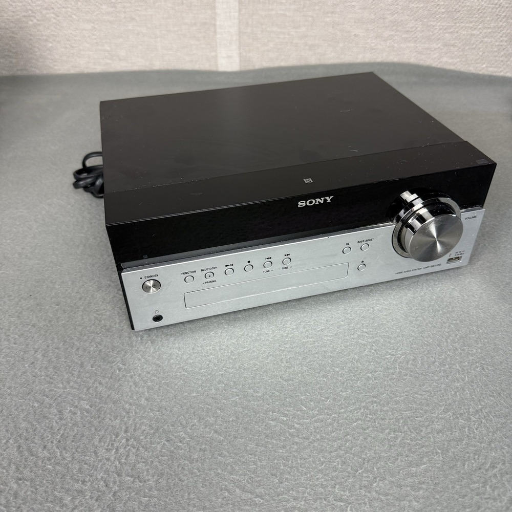 Sony CMT-SBT100 CD Receiver Bluetooth Audio System No Remote No Speakers Tested